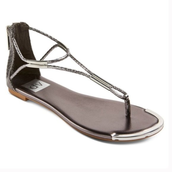 DV by Dolce Vita Shoes - DV by Dolce Vita Kaden Silver Sandals 6